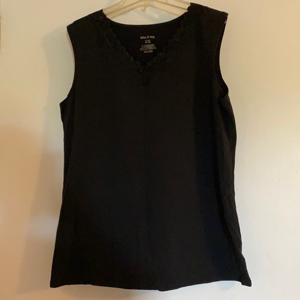 White Stag lace neck tank